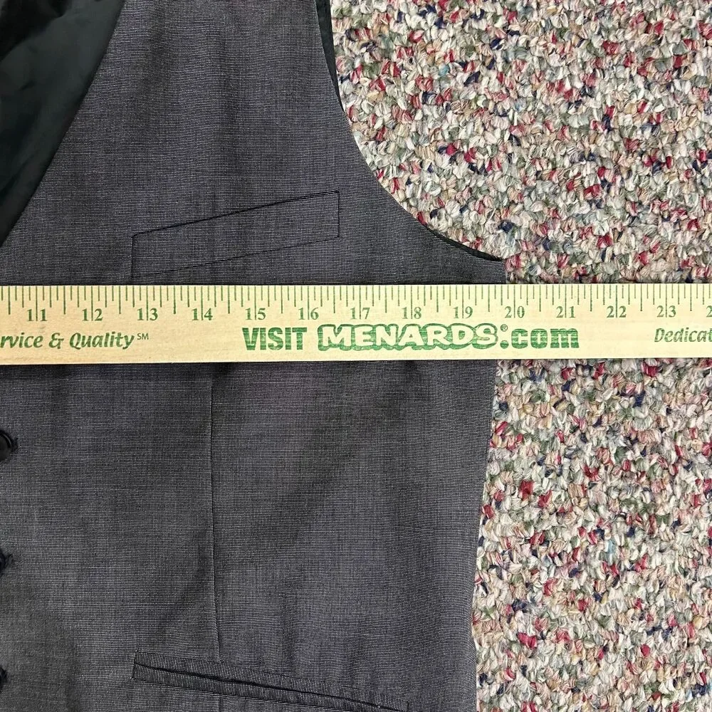 H&M Men's Gray Classic 5 Button-Front Waistcoat Suit Vest Size 42R